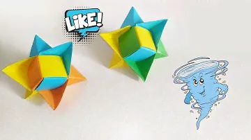 Волчок из бумаги//Игрушка антистресс//Spinning top from paper//Origami