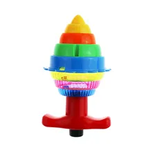 Игрушка музыкальная Jile Toys, Волчок с запуском, 6х9см