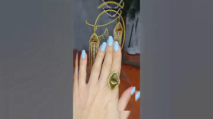 Красивая бижутерия ♡ Праздничные серьги из стразовой ленты ♡ DIY earrings