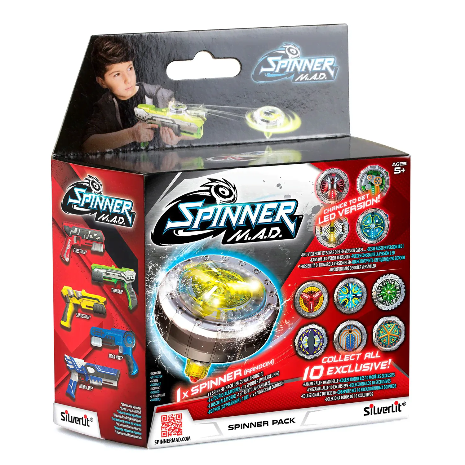 Боевой волчок SPINNER M.A.D. в коробке SILVERLIT 86340-0