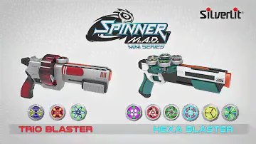 SPINNER MAD - Multi lanceurs de Mini toupies de Combat: Affrontez vos adversaires avec Spinner MAD!